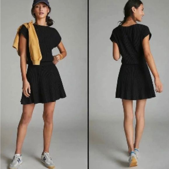 Maeve By Anthropologie Sz S Black Ribbed Mini Pullover
NWOT never worn before - Picture 1 of 11